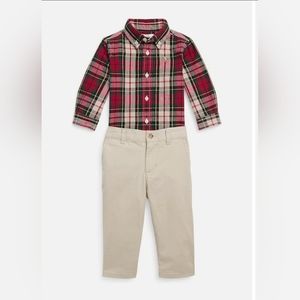 Polo Ralph Lauren Oxford Shirt & Stretch Chino Pants Set